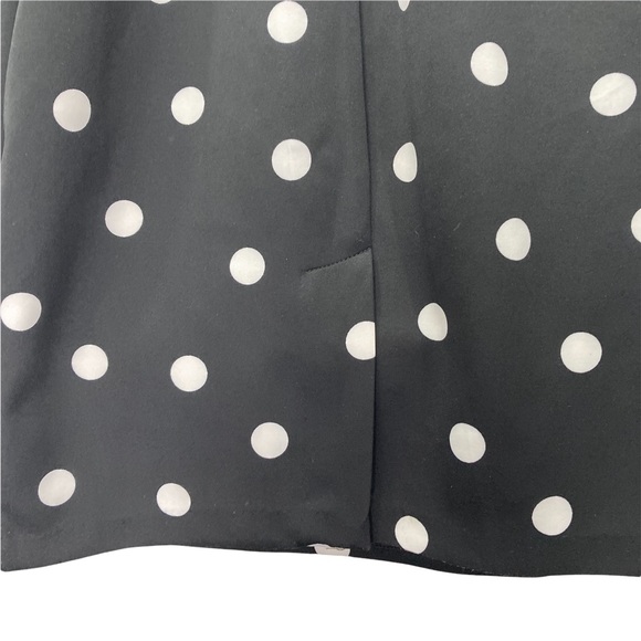 Worthington Womens Dress 3/4 Sleeve Black/White Polka Dot Size 10 Round Neck - Picture 5 of 11